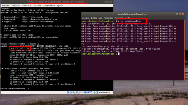 Servidor Ubuntu configurado